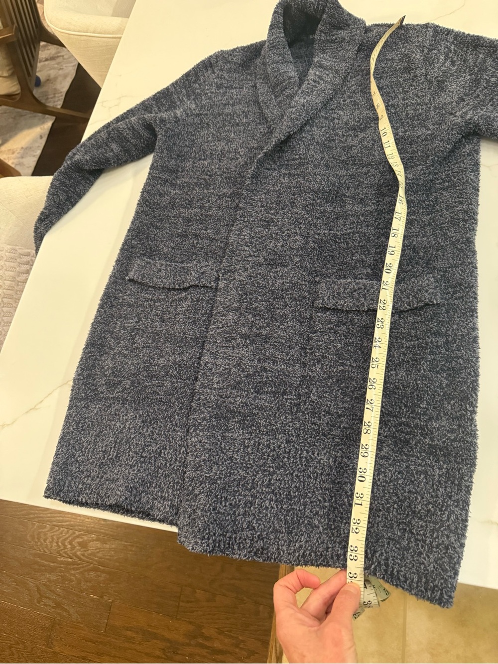 Barefoot Dreams Blue Cardigan - Picture 8 of 10